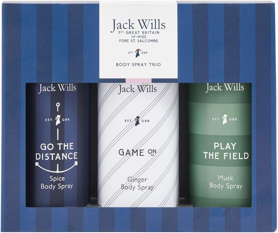 Jack Wills Gift Set Body Trio including Musk, Spice and Ginger Glory