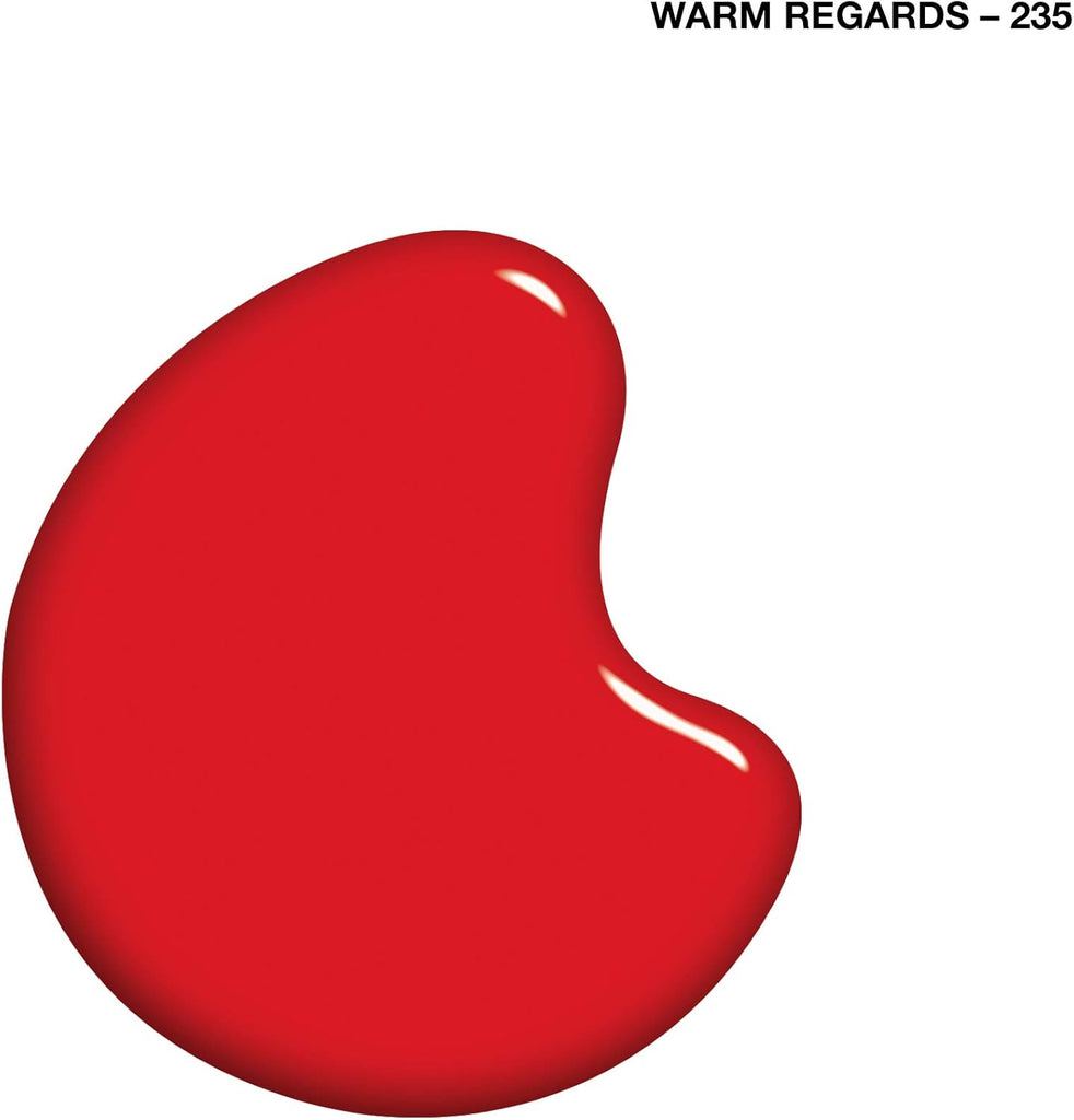 Nail polish swatch blob of Sally Hansen Complete Salon Manicure shade 235 Warm Regards, a striking glossy red