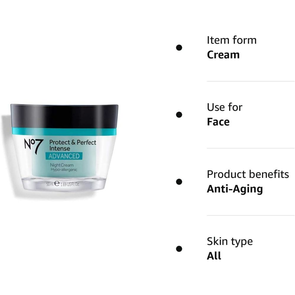 No7 Protect Perfect Intense Advanced Night Cream 50ml – Glory