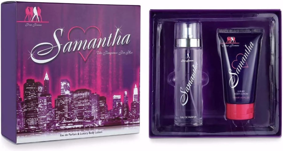 Samantha 2pc Perfume Gift Set For Women 100ml Eau De Pour Femme