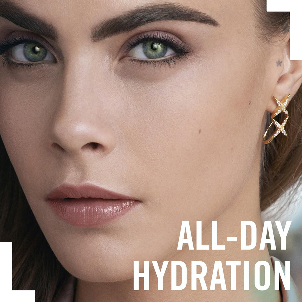 Model showcasing Rimmel London Lasting Finish Breathable Foundation 503 Mocha highlighting all-day hydration