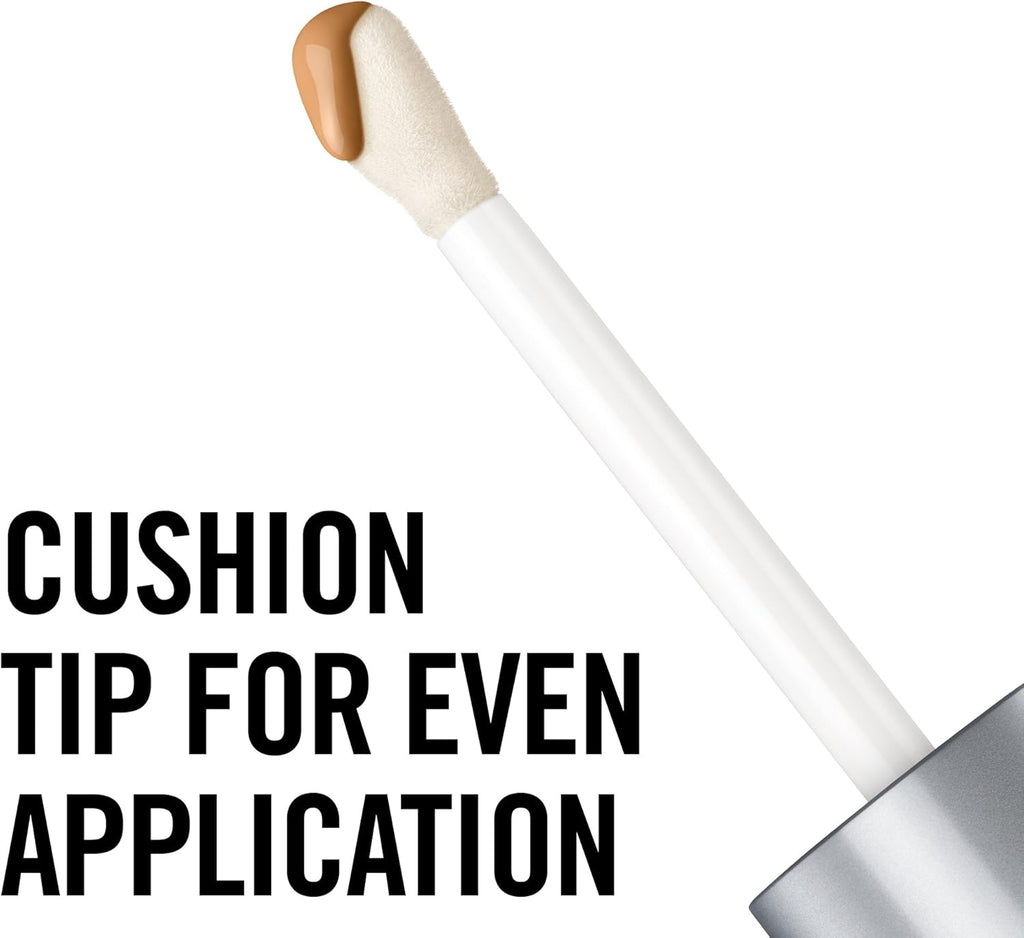 Cushion tip applicator of Rimmel London Lasting Finish Breathable Foundation 503 Mocha for smooth application