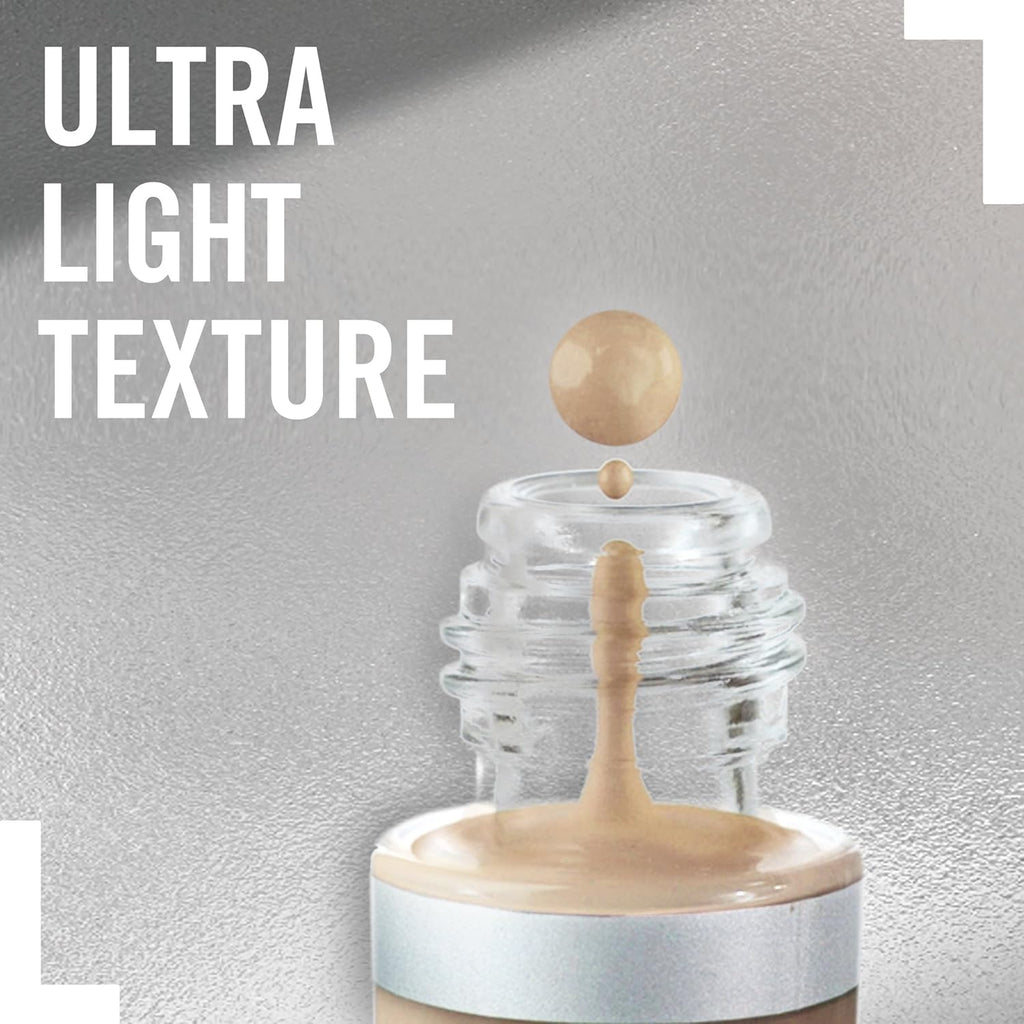 Rimmel London Lasting Finish Breathable Foundation 503 Mocha showing ultra-light texture drop