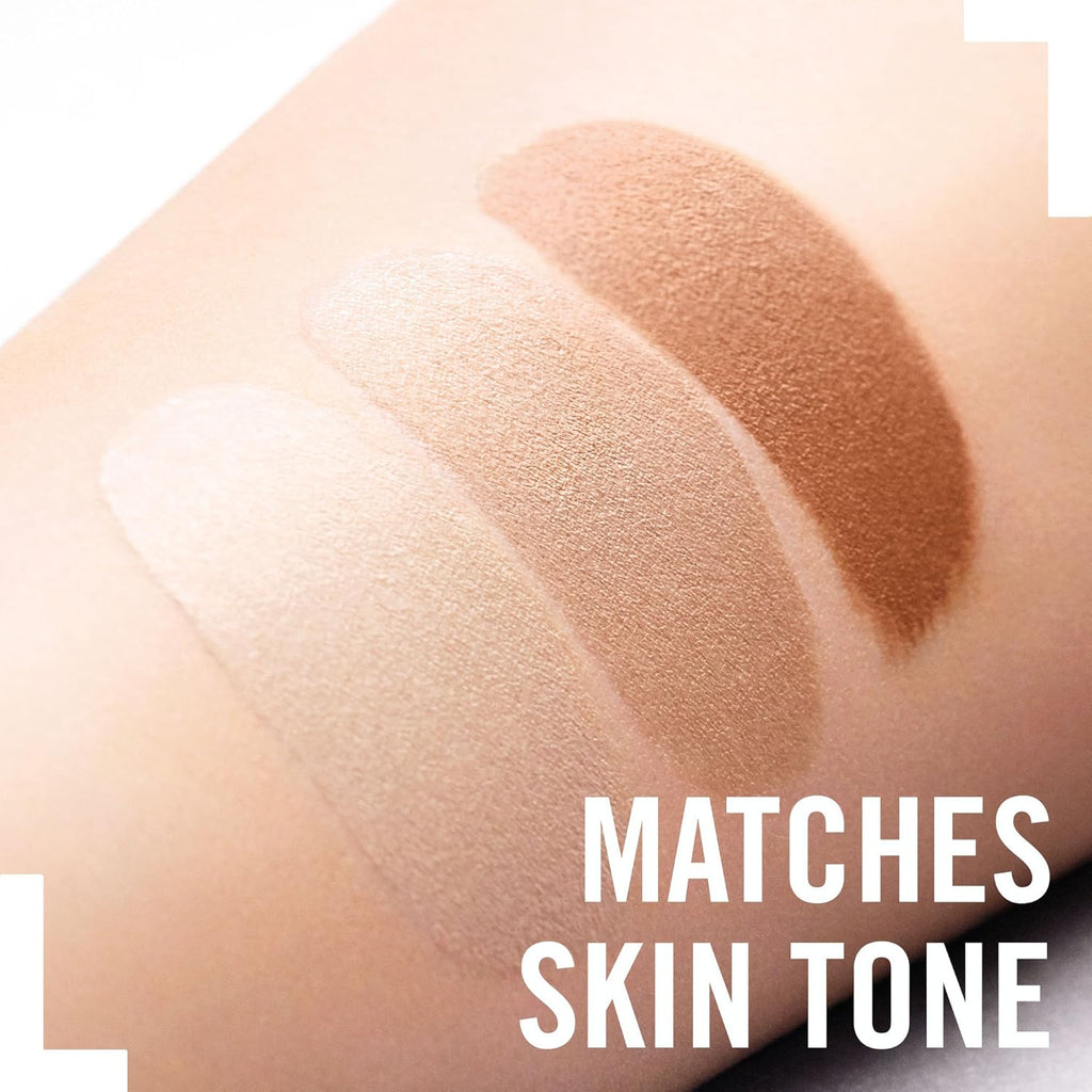 Swatches of Rimmel London Lasting Finish Breathable Foundation 503 Mocha comparing shades on skin tone