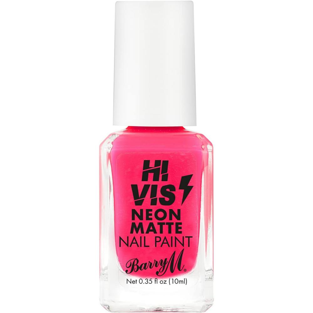 Barry M Cosmetics Hi Vis Neon Matte Nail Paint, Pink Electro