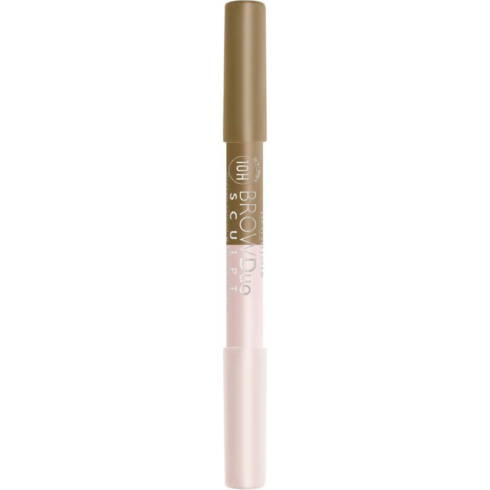 Bourjois Brow Duo Sculpt Eyebrow Pencil and Highlighter 21 Blond, 1.95g