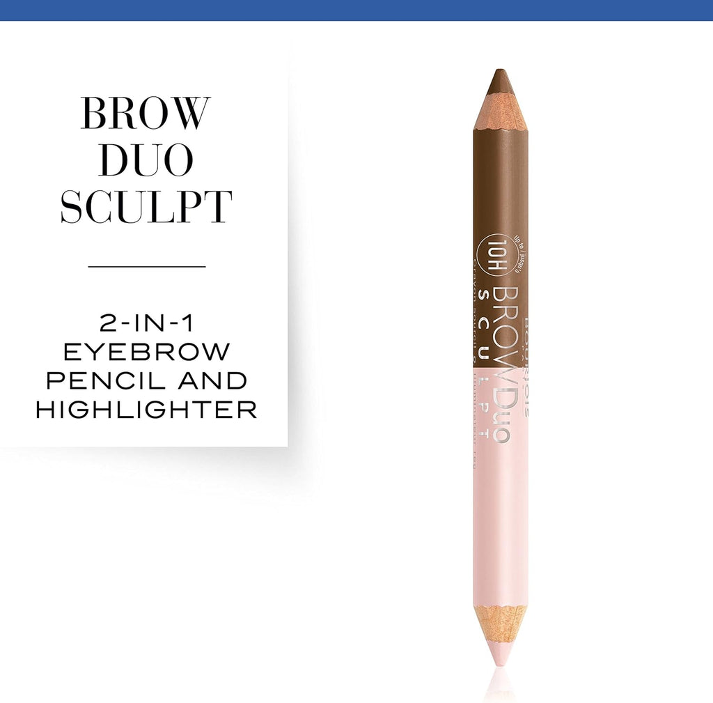 Bourjois Brow Duo Sculpt Eyebrow Pencil and Highlighter 22 Chatain 2 in 1 eyebrow pencil and highlighter