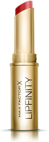 Max Factor Lipfinity Long Lasting Bullet Lipstick in shade 40 Always Chic, gold twist-up tube design, 4g size