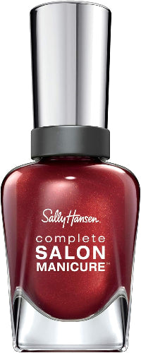 Sally Hansen Complete Salon Manicure nail polish 807 Oh So Lava-Ly bottle with metallic red shimmer