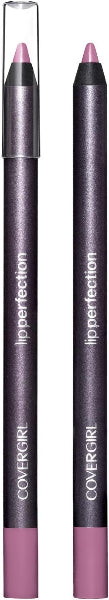 Twin pack of Covergirl Lip Perfection Lipliner 235 Splendid with caps, mauve pink tones