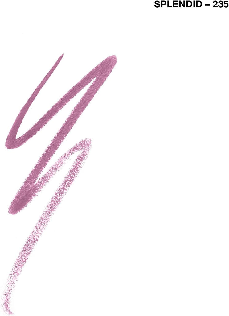 Swatch of Covergirl Lip Perfection Lipliner 235 Splendid showing soft mauve pink pigmentation
