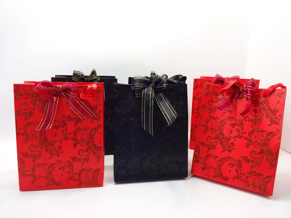 Complete Halloween mystery beauty and jewellery bag set displayed with gift bags and contents