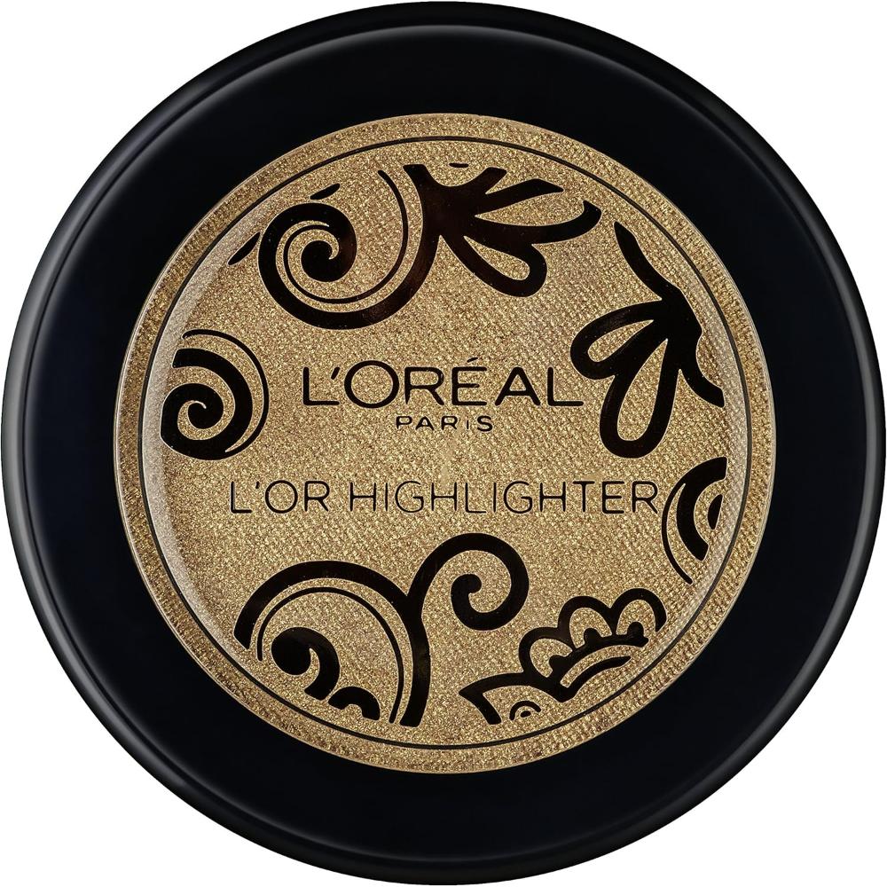 L'Oreal Paris L'Or Highlighter with intricate golden details on the lid