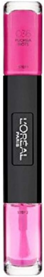 L’Oreal Paris Infallible Duo Gel Nail Polish 036 Fuchsia Riots vibrant pink shade