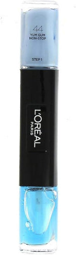 L’Oréal Paris Infallible Duo Gel Nail Polish 044 Yum Gum Non-Stop pastel blue shade with gel-shine finish