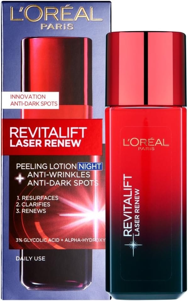 Loreal Paris Revitalift Laser Renew Night Peeling Lotion 125ml outside box
