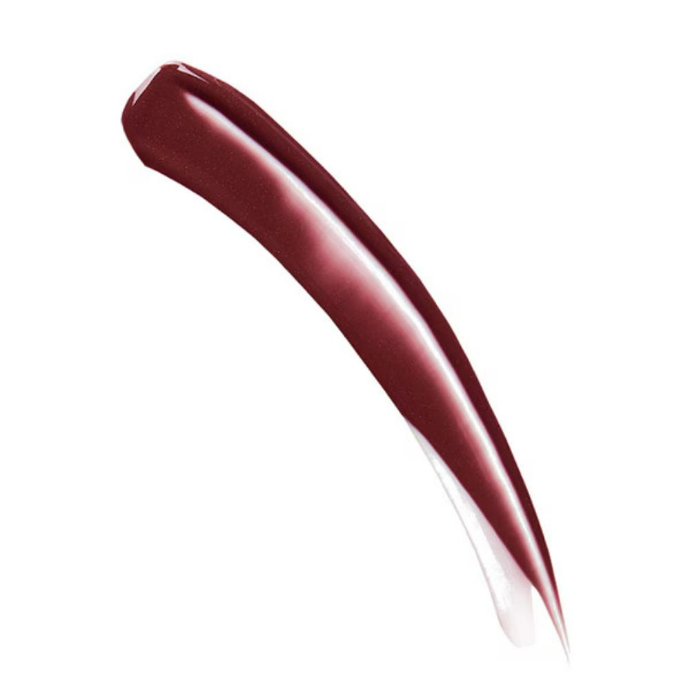 Close-up swatch of MUA 006 Rouge Noir Blushed Liquid Cream Blusher in a deep, rich burgundy color with a glossy finish.