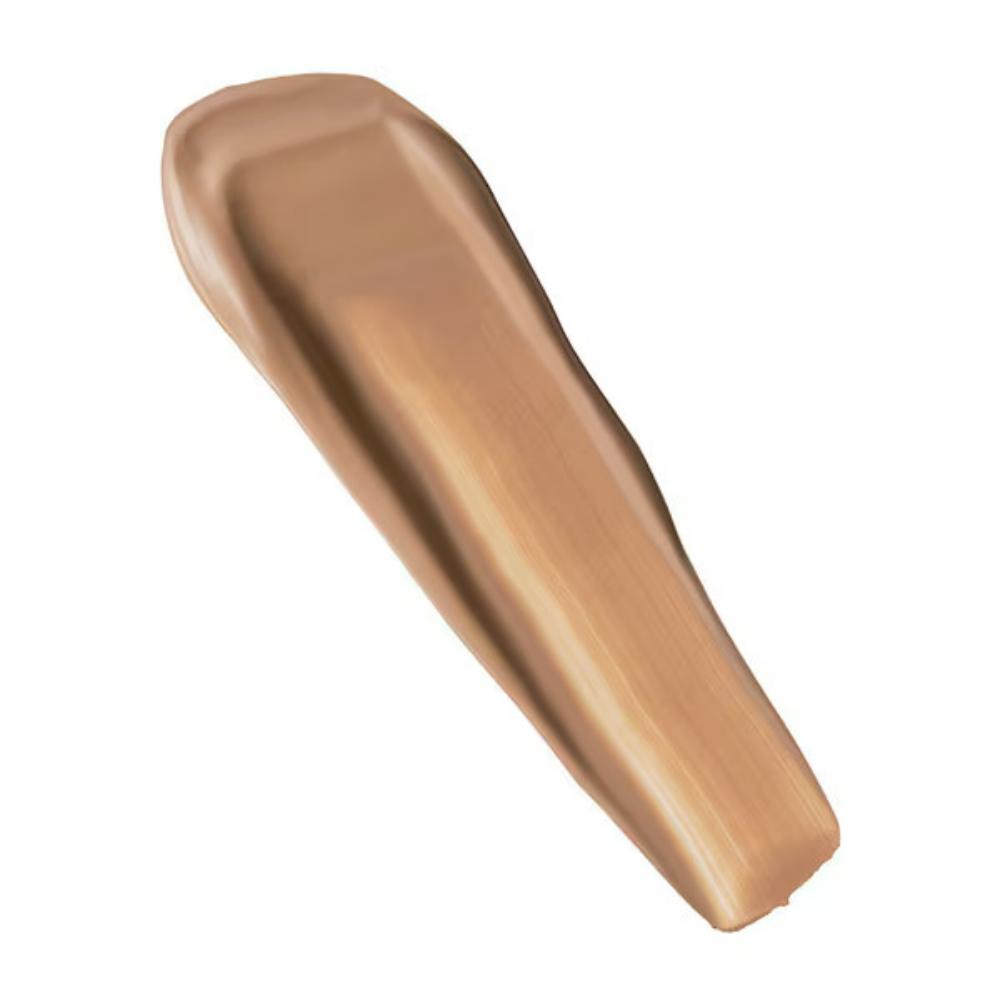 Swatch of MUA Pro/Base Long Wear Matte Finish Foundation 180 in warm beige shade with smooth matte texture