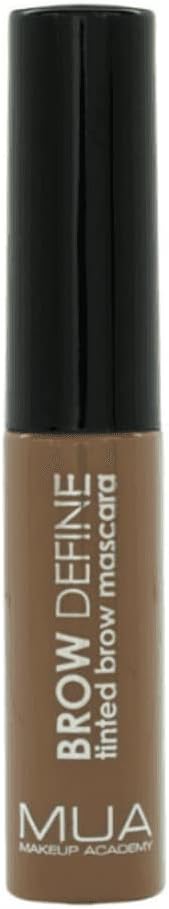 MUA Brow Define Tinted Brow Mascara in Mid Brown 4.8ml tube with black cap