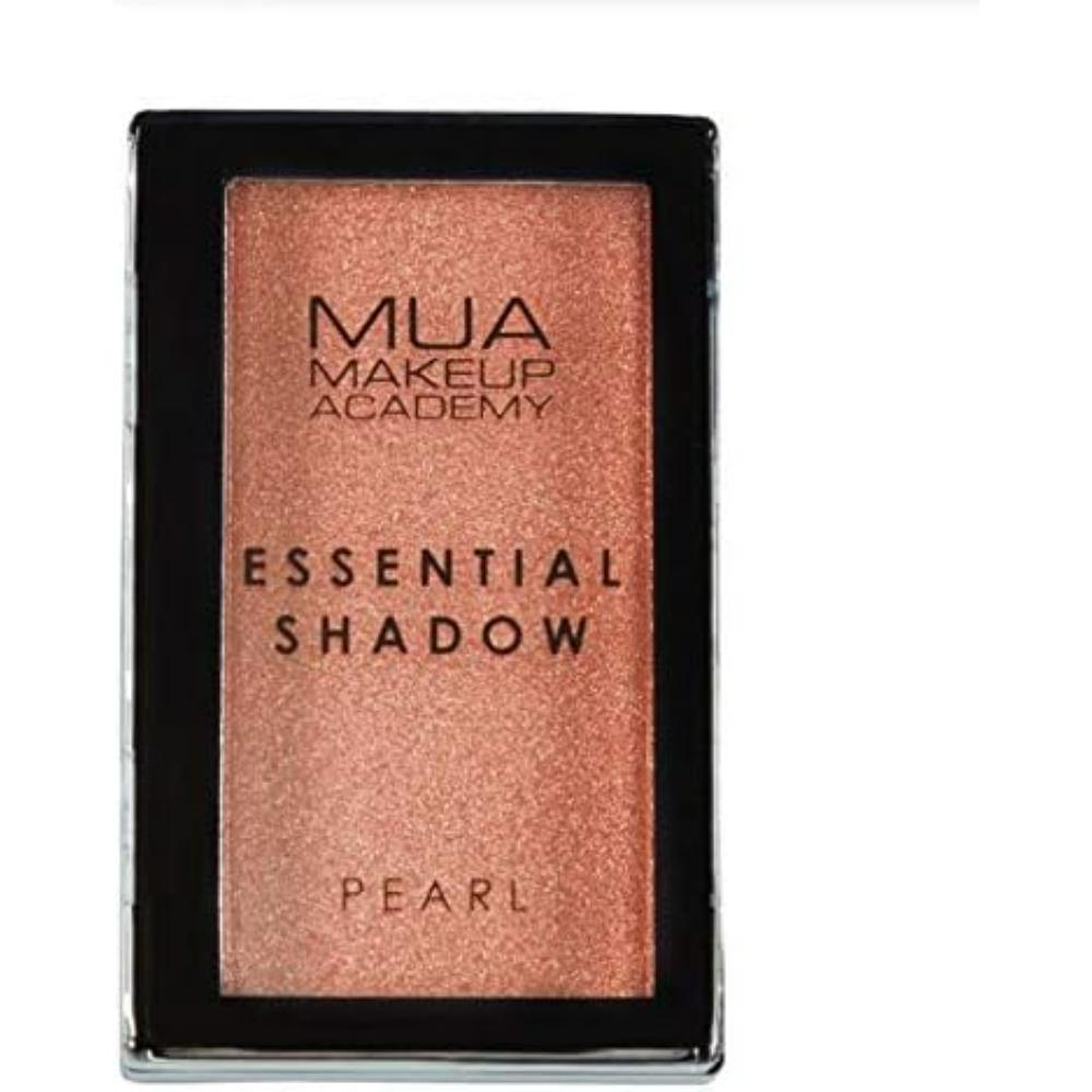 MUA Essential Eyeshadow Gingerbread Pearl compact with bold metallic copper pigment and pearl finish