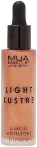 MUA Light Lustre Liquid Highlighter in shade Spectacle with dropper applicator, 30ml bottle