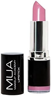 MUA Lipstick Tulip in soft pastel pink shade with black and silver tube