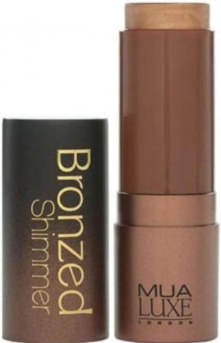 MUA Luxe Bronzed Shimmer stick highlighter and bronzer in warm bronze shade