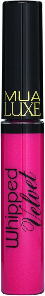 MUA Luxe Whipped Velvet Lips in Ritzy – bold hot pink liquid lipstick with soft matte finish