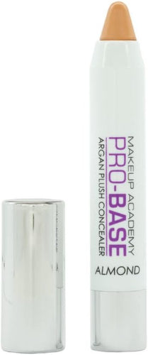 MUA Pro Base Argan Plush Concealer Almond stick with silver cap for precise application