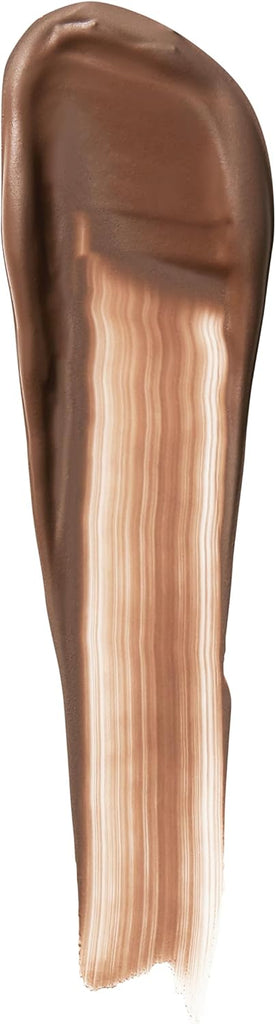 Swatch of MUA Pro/Base Full Coverage Long Wear Matte Foundation shade 190 Dark creamy matte formula