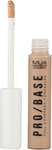 MUA Pro/Base Full Coverage Concealer Shade 160 with applicator wand open showing creamy texture