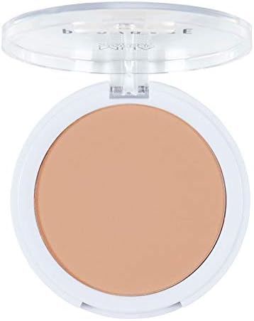 MUA Pro Base Full Coverage Matte Pressed Powder shade 140 compact with clear lid for long-lasting shine control