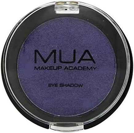 MUA Single Pearl Eyeshadow in deep violet-purple shade with shimmer finish, compact pan
