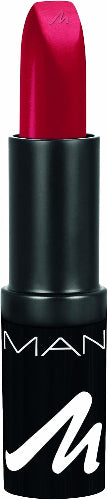 Manhattan Perfect Creamy & Care Lipstick 45F tube in rich ruby red shade with sleek black casing