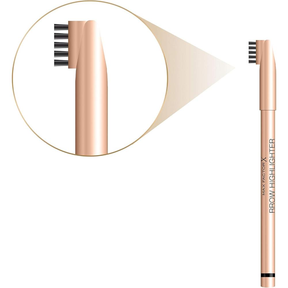 Close-up of Max Factor Brow Highlighter brush end for blending and smoothing