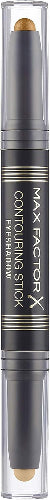 Max Factor Contouring Eyeshadow Stick packaging, showing the dual-ended stick in sealed transparent caps.
