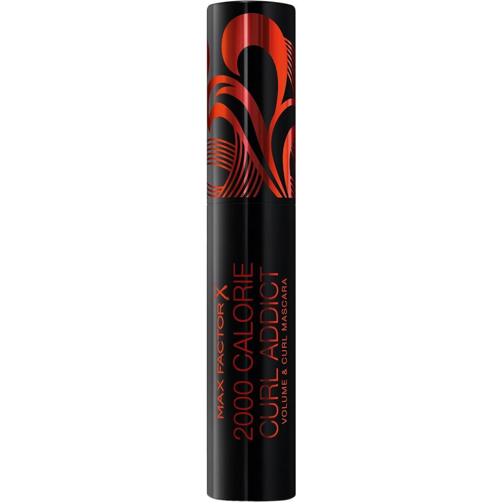 Max Factor 2000 Calorie Curl Addict Mascara with Curved Brush, Volume and Curl In One, Black/Brown, 11 mlMax Factor 2000 Calorie Curl Addict Mascara with Curved Brush, Volume and Curl In One, Black/Brown, 11 ml