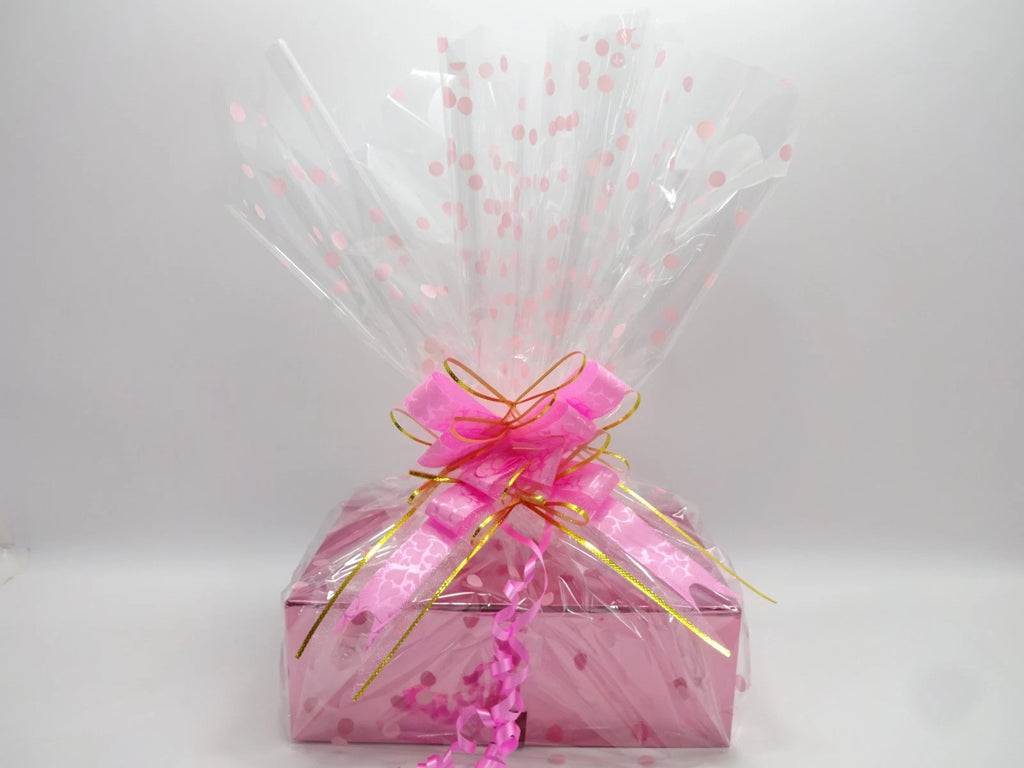 Maybelline 15 piece beauty gift hamper in luxury pink box with clear wrapping and pink bow