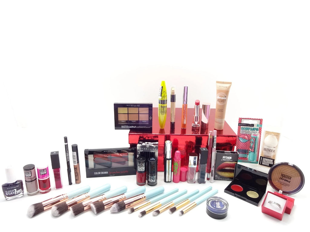 Maybelline 26pc birthday beauty gift box set with premium makeup products for her