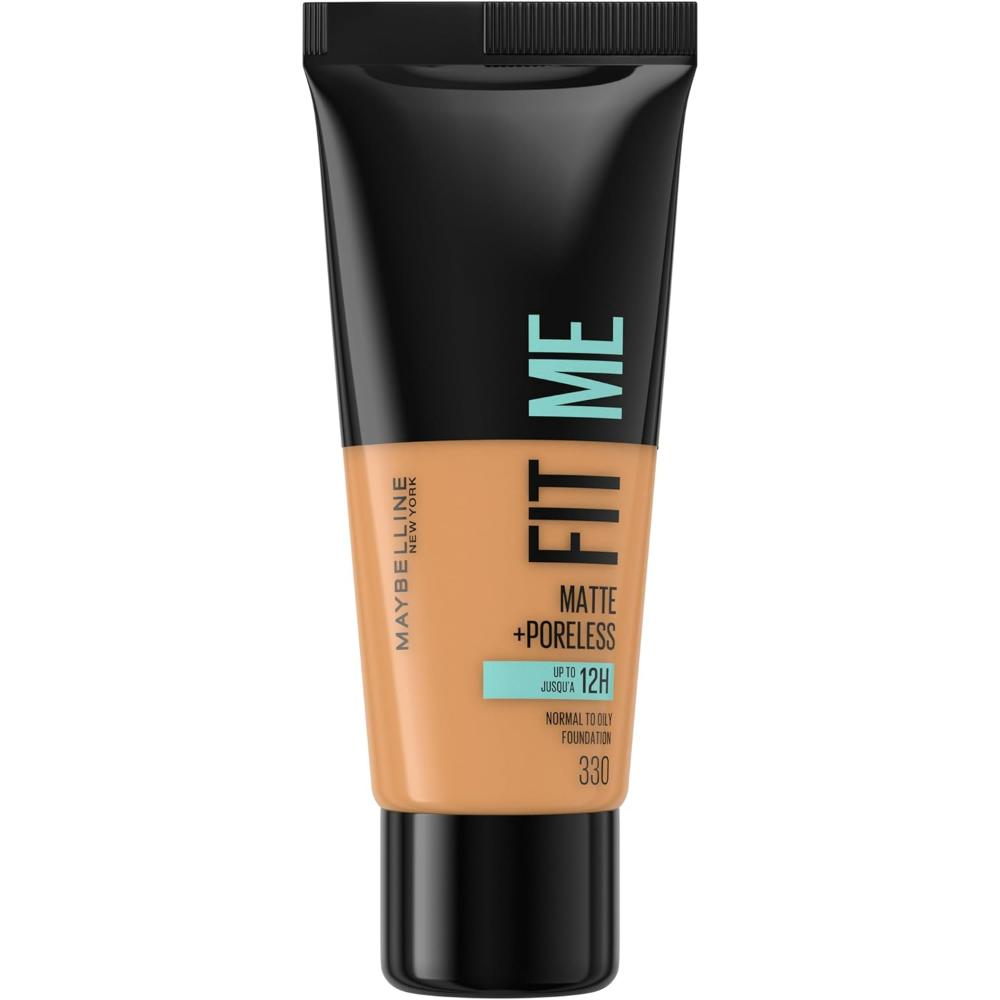 Maybelline Fit Me Foundation Matte Poreless 330 Toffee tube for medium coverage