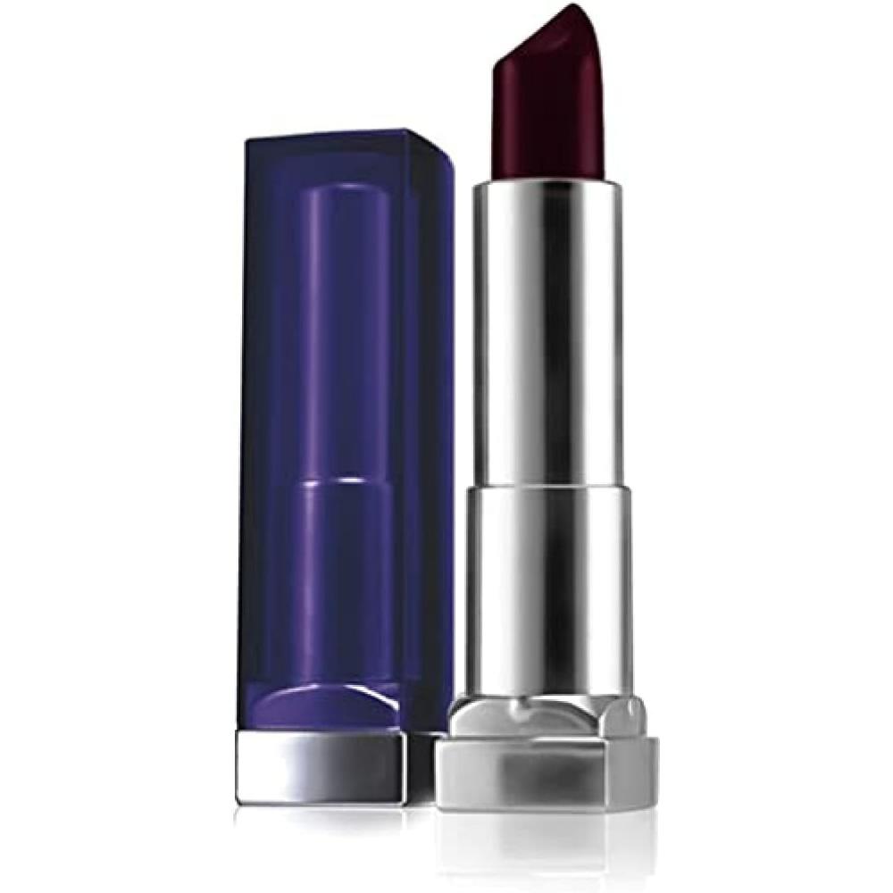 Maybelline Color Sensational Loaded Bold Lipstick in Blackest Berry with a deep, bold tone in sleek tube packaging