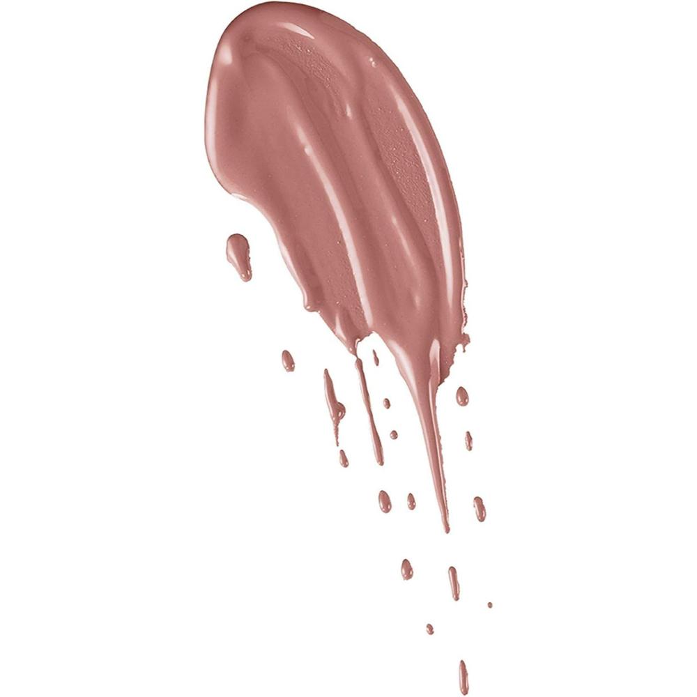 Swatch of Maybelline Color Drama Lip Paint 610 Stripped Down showing the rich nude-mauve tone.