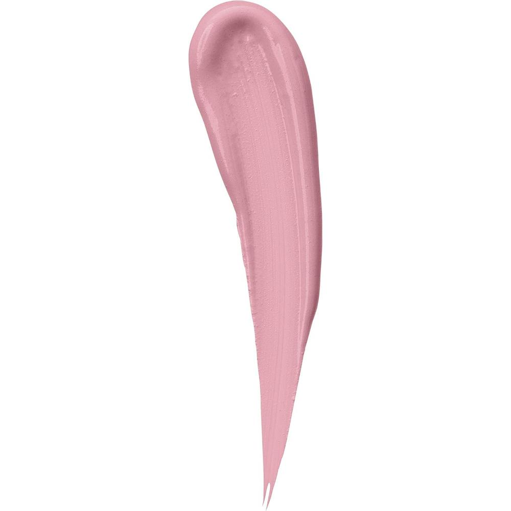 Swatch of Maybelline Master Camo Color Correcting Pen in pink, creamy pink tone for dullness correction.