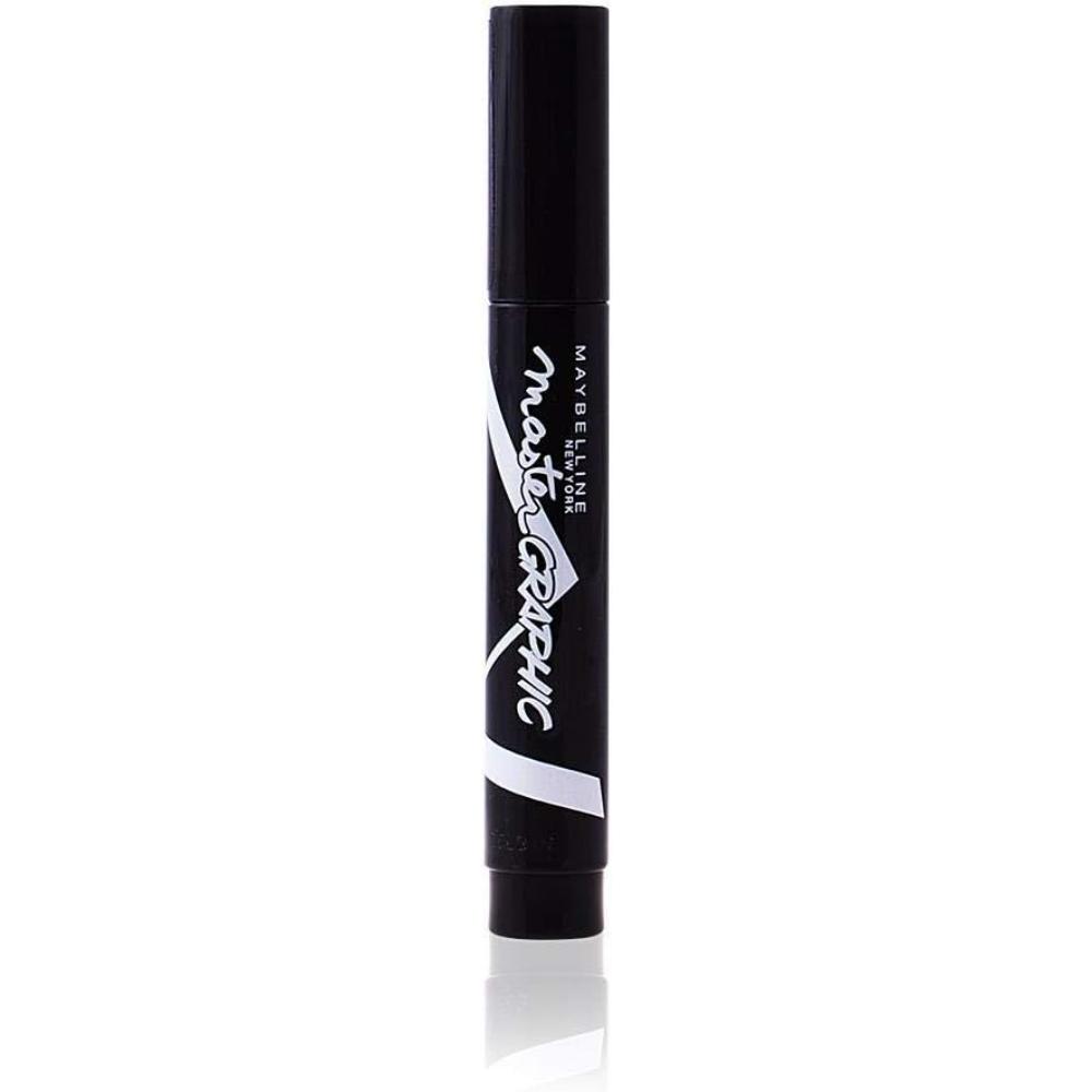 Maybelline Master Graphic Eyeliner in Bold Black, featuring a sleek, easy-to-use pen design, 2.5ml