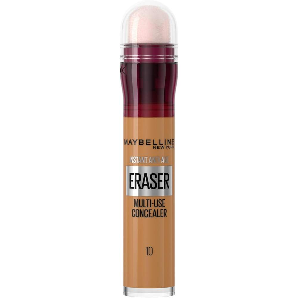 Maybelline Instant Anti Age Eraser Eye Concealer, Dark Circles And Blemish Concealer, Ultra Blendable Formula, 10 Caramel