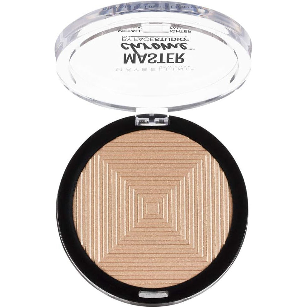 Maybelline Master Chrome Metallic Highlighter, 9g, 100 molten gold Open