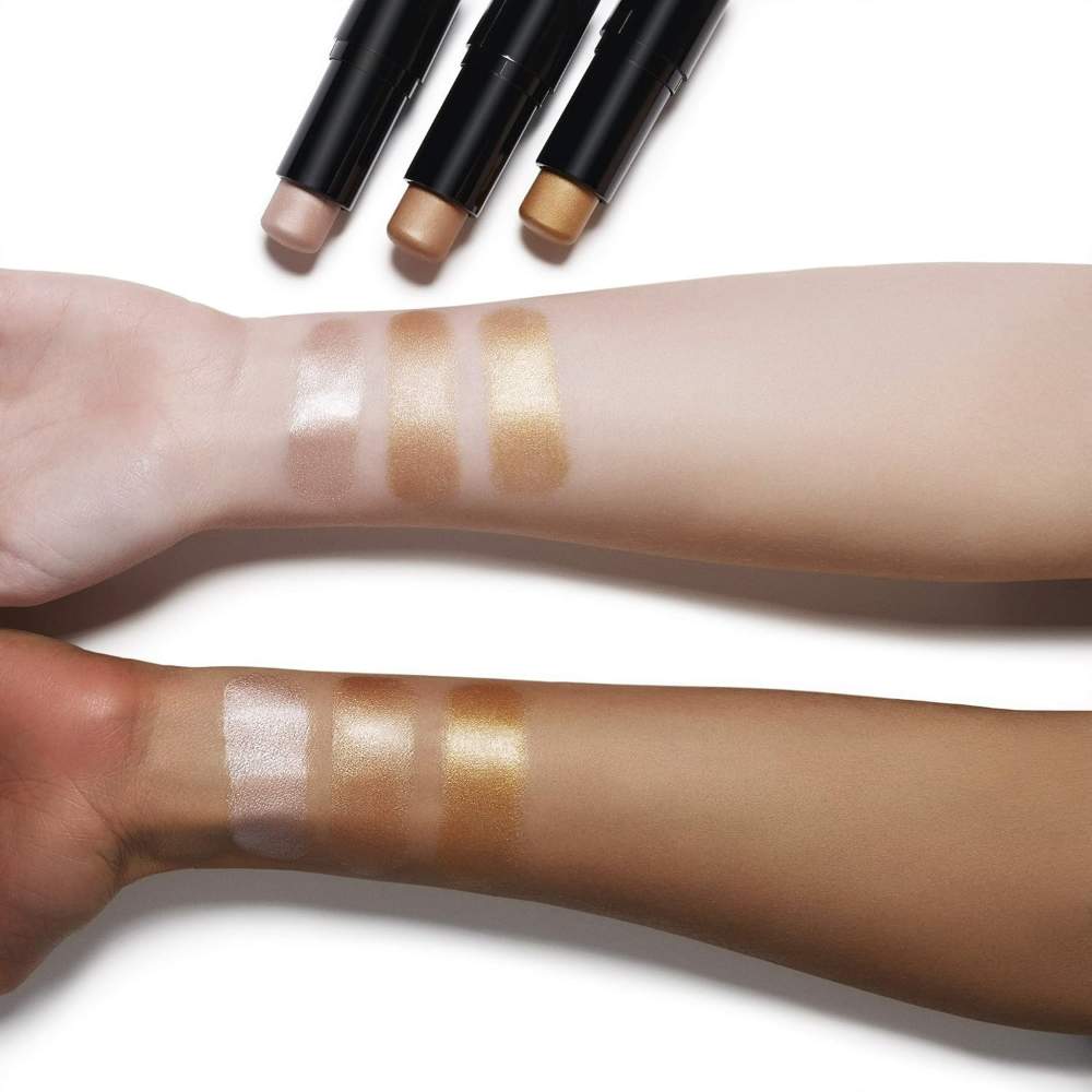 Maybelline NewYork Master Strobing Stick Highlighter 3 colours applied to arms to visualise colour