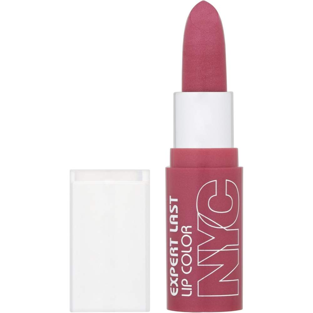 NYC Show Time Expert Last Matte Lip Color - 417 Flirty, a seductive soft pink shade