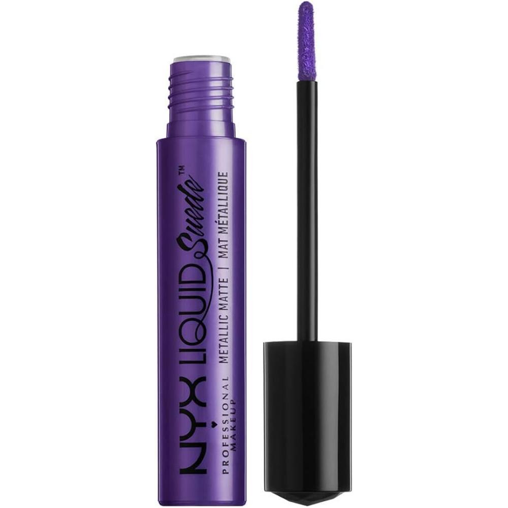 NYX Liquid Suede Metallic Matte Lipstick Purple Ego LSCL36