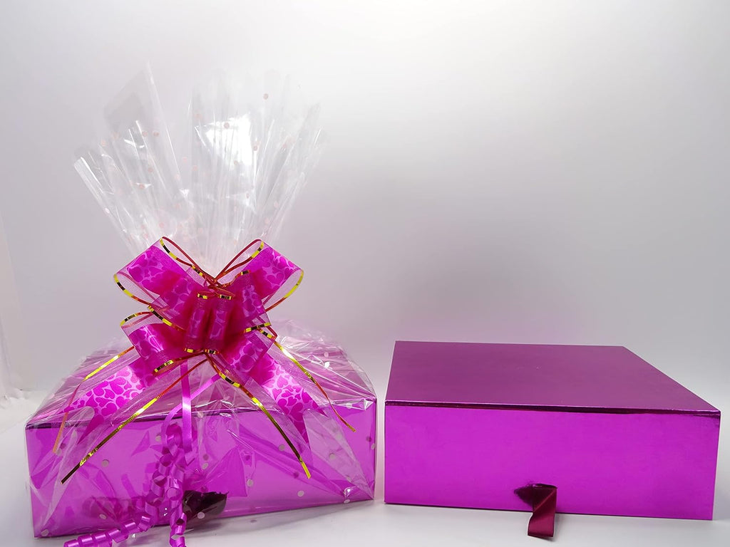 No7 Skincare Gift Hamper unwrapped showing a pink decorative box and skincare products